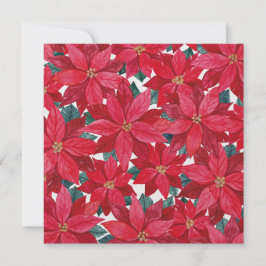 ポインセチアの冬のシェルター シーズンカード