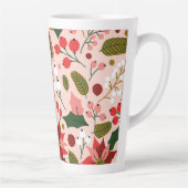 ポインセチアの冬の休日 カフェラテマグ (右)