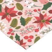 ポインセチアの冬の休日 ショートテーブルランナー (コーナー)