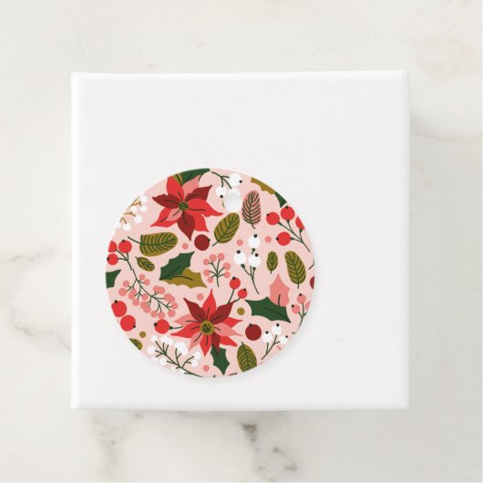 ポインセチアの冬の休日 フェイバータグ (インサイチュ)