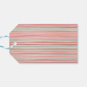 ポインセチアの大枝とバナー ギフトタグ (裏面横)