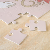 ポインセチアの大枝とバナー ジグソーパズル (側面)