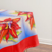 ポインセチアの愛らしい小妖精や小人 テーブルクロス (インサイチュ)