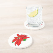 ポインセチアの砂岩コースター コースター (側面)