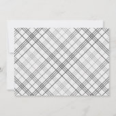 ポインセチアの花を飾ったクリスマスディナーの招待状 招待状 (裏面)