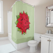 ポインセチアの花 シャワーカーテン (インサイチュ)