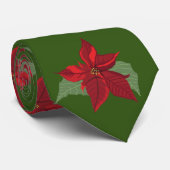 ポインセチアの花 ネクタイ (ロール)