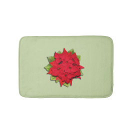 ポインセチアの花 バスマット