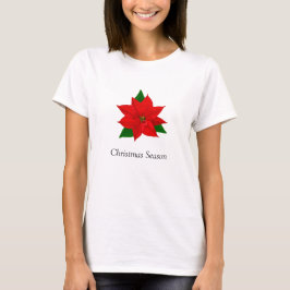 ポインセチアの花 Tシャツ
