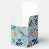 ポインセチアの葉のクリスマスギフト サンクス フェイバーボックス (オープン)