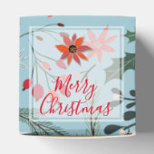 ポインセチアの葉のクリスマスギフト フェイバーボックス (上部)