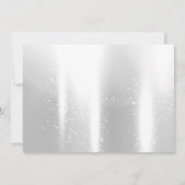 ポインセチアの雪の結晶、企業のクリスマスパーティー 招待状 (裏面)