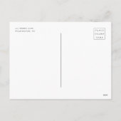 ポインセチアエレガントメリークリスマスフォト シーズンポストカード (裏面)