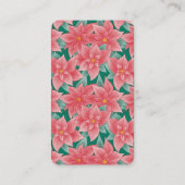 ポインセチアキツネ赤ちゃんシャワー予約リクエスト エンクロージャーカード (裏面)