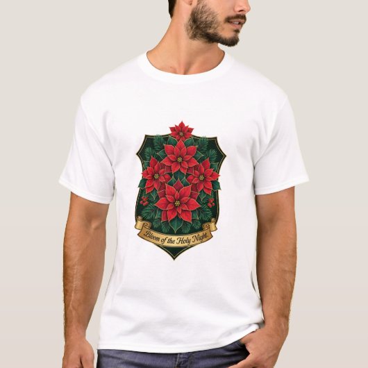 ポインセチアクラッシックTシャツ Tシャツ (正面)
