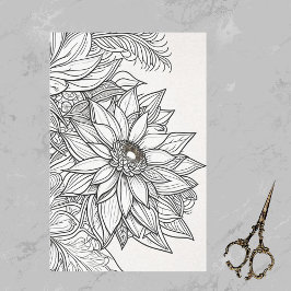 ポインセチアクリスマスコンプレッサルトラインスケッチ 薄葉紙