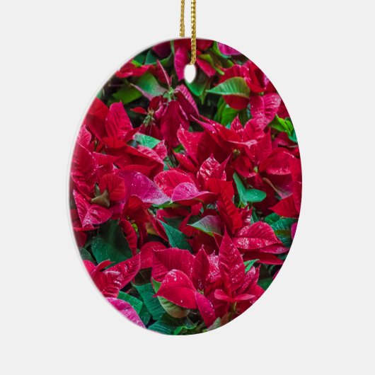 ポインセチアクリスマスツリーオーナメント セラミックオーナメント (右)