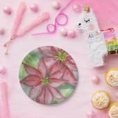 ポインセチアクリスマスホリデーパーティー ペーパープレート (パーティー)