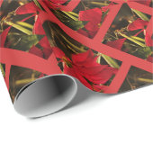 ポインセチアクリスマスホリデー ラッピングペーパー (ロールコーナー)