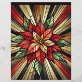 ポインセチアステンドグラスフェスティバルスクラップブック紙 (正面)