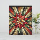 ポインセチアステンドグラスフェスティバルスクラップブック紙 (スタンド正面)