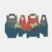 ポインセチアスワッグゲーブルビーフボックス フェイバーボックス (折り畳みなし)