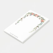 ポインセチアパーソナライズされたフレームクリスマス ポストイット (アングル)