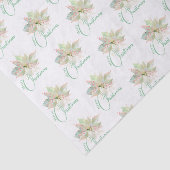 ポインセチアピンク金ゴールドセージパステルメリークリスマス 薄葉紙 (詳細)