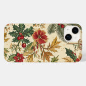 ポインセチアフローラクリスマスパターン(13) Case-Mate iPhoneケース (裏面 (横))