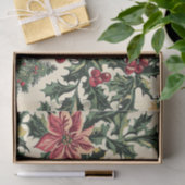 ポインセチアフローラクリスマスパターン(15) 薄葉紙 (ギフト)