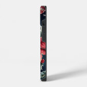 ポインセチアフローラクリスマスパターン(16) iPhoneケース (左側面)