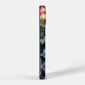 ポインセチアフローラクリスマスパターン(16) iPhoneケース (右側面)