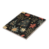 ポインセチアフローラクリスマスパターン(21) タイル (側面)