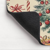 ポインセチアフローラクリスマスパターン(2) マウスパッド (コーナー)