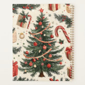 ポインセチアフローラクリスマスパターン(4) プランナー手帳 (裏面)