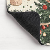 ポインセチアフローラクリスマスパターン(4) マウスパッド (コーナー)