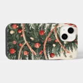 ポインセチアフローラクリスマスパターン(4) iPhoneケース (裏面横)