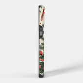 ポインセチアフローラクリスマスパターン(4) iPhoneケース (右側面)