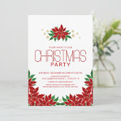 ポインセチアフローラクリスマスパーティー 招待状 (スタンド正面)