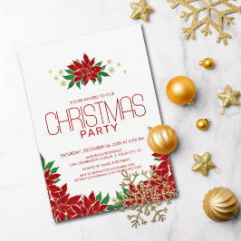 ポインセチアフローラクリスマスパーティー 招待状