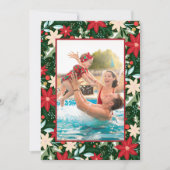 ポインセチアフローラクリスマスフォト シーズンカード (正面)