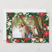 ポインセチアフローラクリスマスフォト シーズンカード (正面)