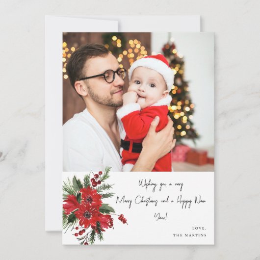 ポインセチアフローラノート写真クリスマスまたは休日 (正面)