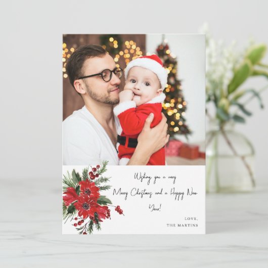 ポインセチアフローラノート写真クリスマスまたは休日 (スタンド正面)