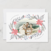 ポインセチアフローラハンドドロッドホリデーガーランド写真 (正面)