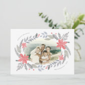 ポインセチアフローラハンドドロッドホリデーガーランド写真 (スタンド正面)