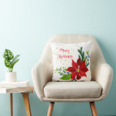 ポインセチアフローラブーケ クッション (椅子)
