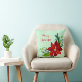 ポインセチアフローラブーケ クッション (椅子)