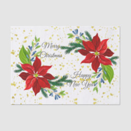 ポインセチアフローラブーケ、デカップクリスマス 薄葉紙