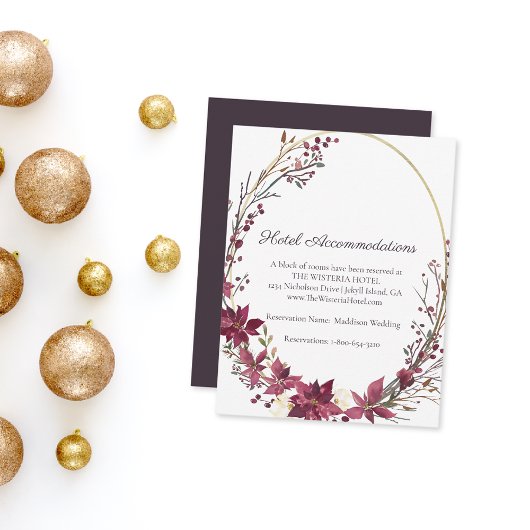 ポインセチアフローラホテル詳細 |緋色 エンクロージャーカード